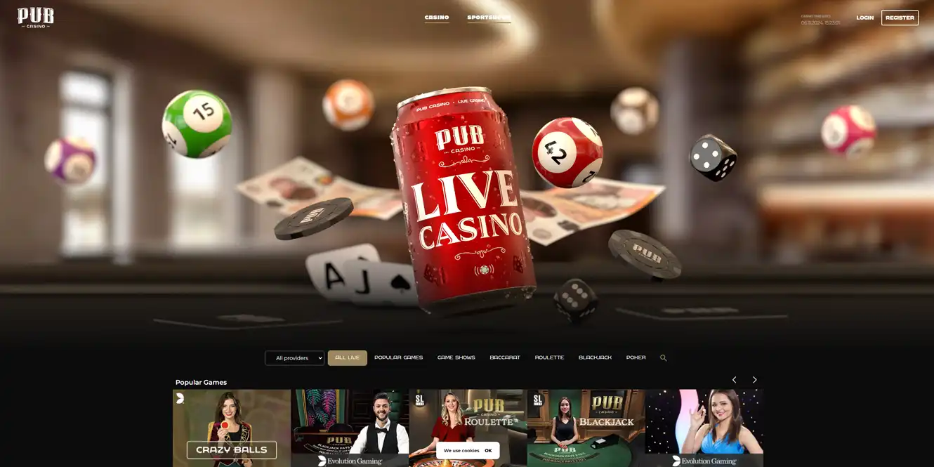 pub casino live casino